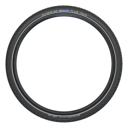 Schwalbe Marathon Plus Tour Tire - 700 x 35 Clincher Wire BLK/Reflective Performance Line SmartGuard Addix E-50