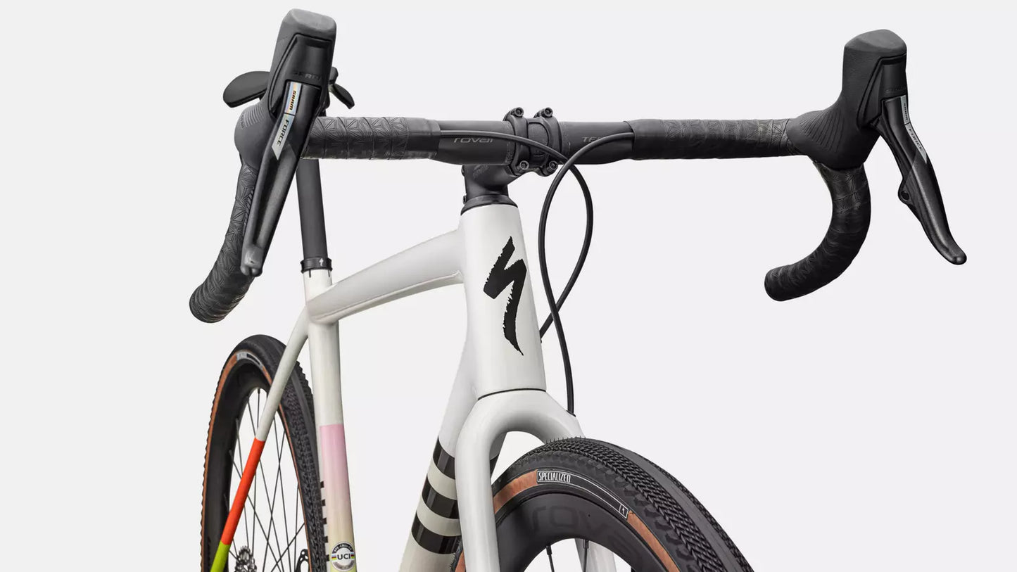 2024 Specialized crux pro bike gloss dune white birch cactus bloom speckle 58