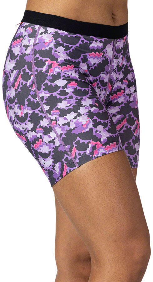 Terry Mixie Liner Shorts - Purple Rings Medium