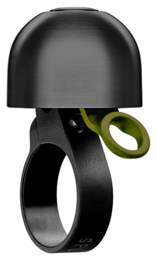 Spurcycle Compact Bell - 31.8mm Black/Yelllow Green