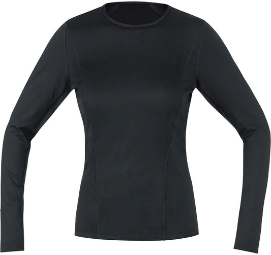 Gorewear M Base Layer Long Sleeve Shirt - Black Womens Large