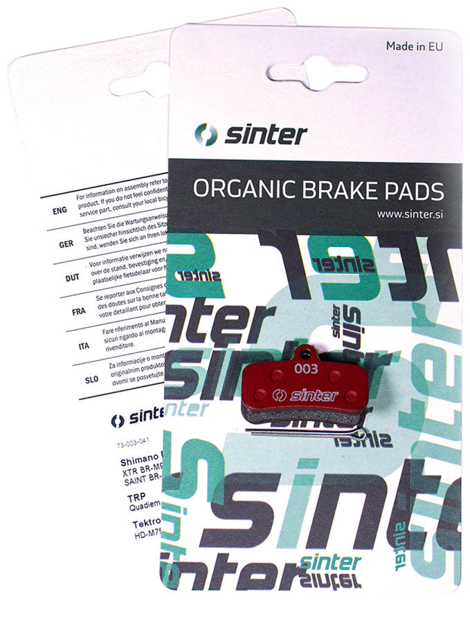 Sinter Red s514 Compound Organic Disc Brake Pads - Shimano D Type Sinter Type 003 One Pair