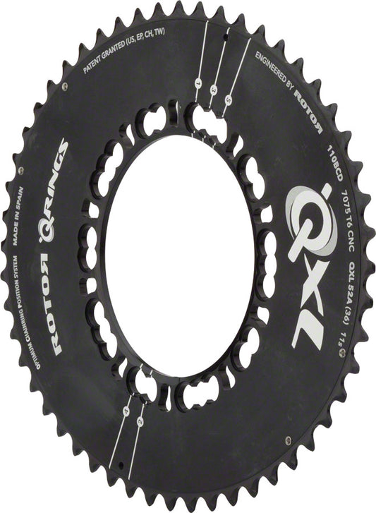Rotor QXL 110 x 5 BCD Five Oval Position Chainring 50t outer use 34t inner rings