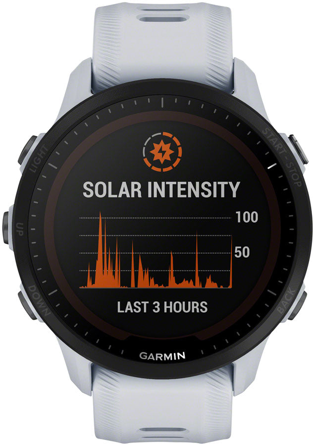Garmin Forerunner 955 Solar GPS Smartwatch - 45.6mm Whitestone