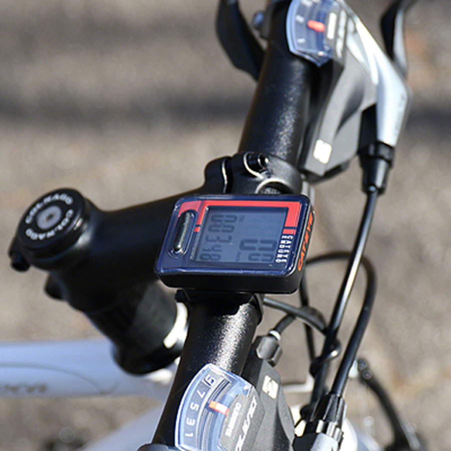 CatEye Enduro Bike Computer - Wired Black/Red
