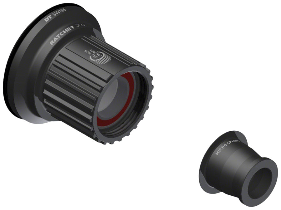 DT Swiss Ratchet DEG Freehub Body - SRAM XD Light Aluminum Ball Bearing w/ End Cap 12 x 148 mm