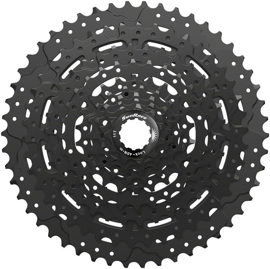 SunRace M993 Cassette - 9 Speed 11-50t ED Black Alloy Spider and Lockring
