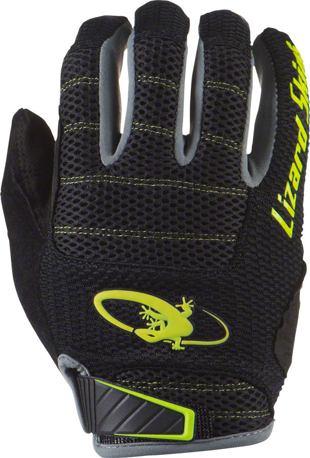 Lizard Skins Monitor AM Gloves - Jet Black/Neon Yellow Full Finger Medium