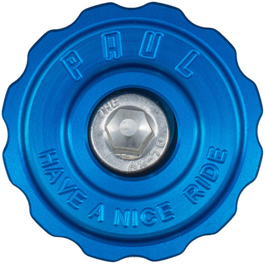 Paul Component Engineering Klamper Headset Top Cap - Aluminum w/Stainless-Steel Bolt Blue