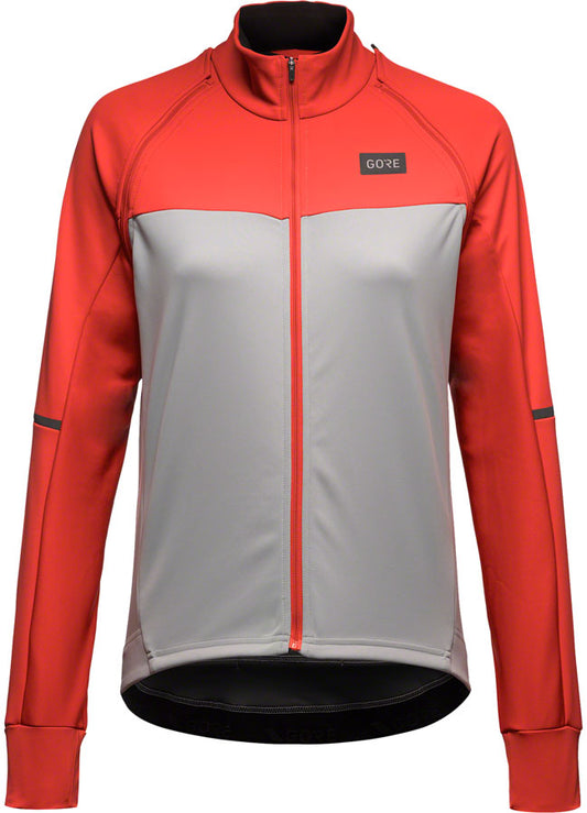 Gorewear Phantom Jacket - Lab Gray/Fireball Womens Small