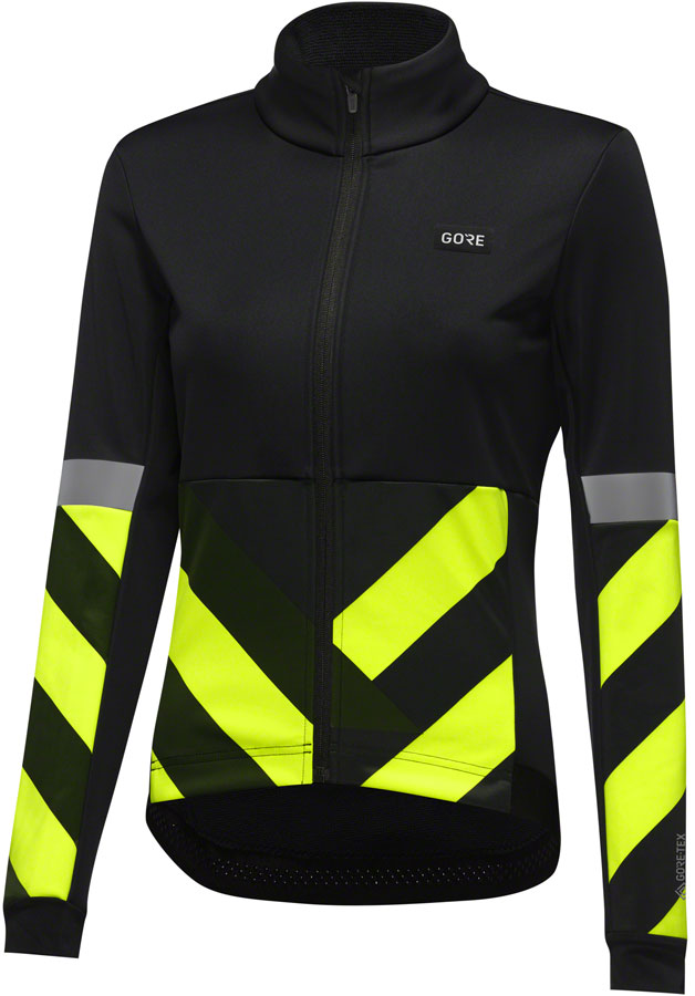 Gorewear Tempest Signal Jacket - Black/Yellow Womens Small/4-6