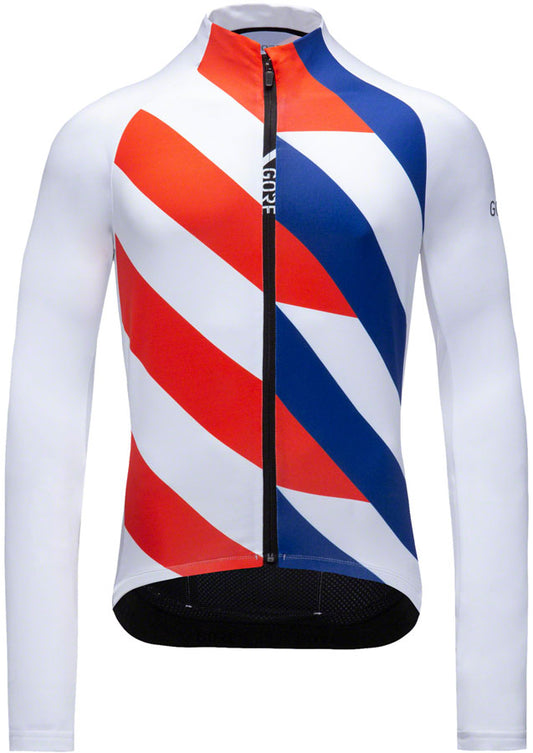 Gorewear C5 Thermo Jersey - White/Fireball Mens Medium