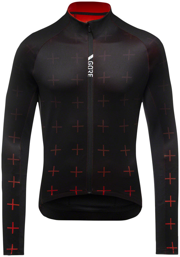 Gorewear C5 Thermo Jersey - Black/Fireball Mens Medium