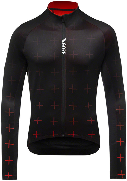 Gorewear C5 Thermo Jersey - Black/Fireball Mens Medium