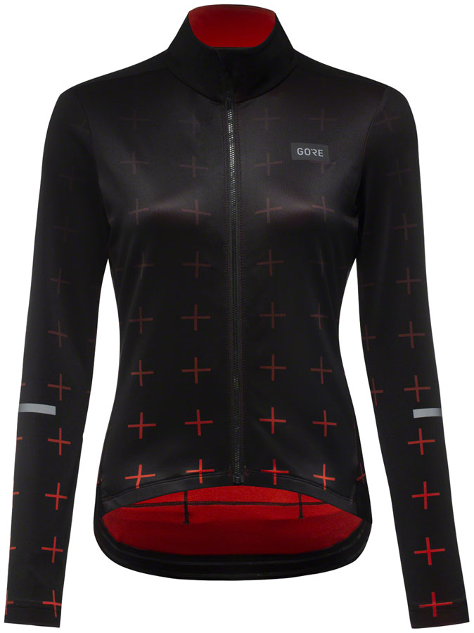 Gorewear Progress Thermo Jersey - Black/Fireball Womens Small