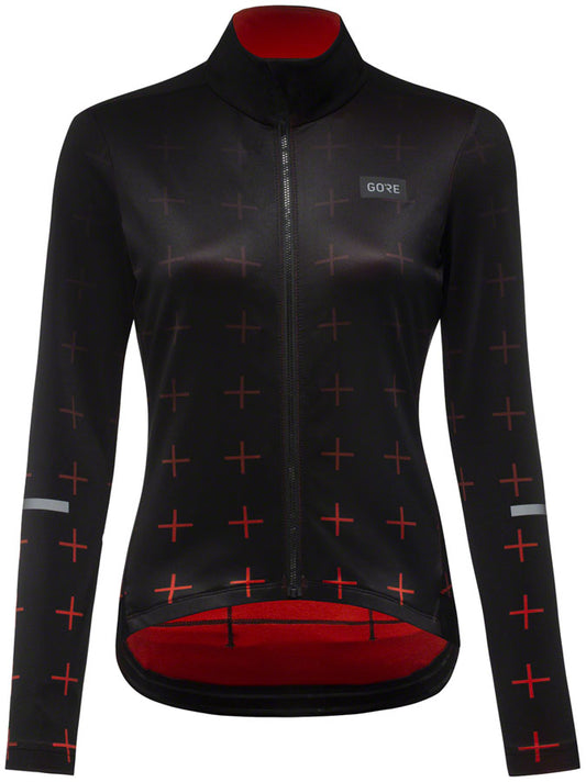Gorewear Progress Thermo Jersey - Black/Fireball Womens Small