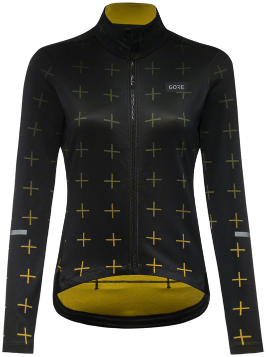Gorewear Progress Thermo Jersey - Black/Uniform Sand Womens Large