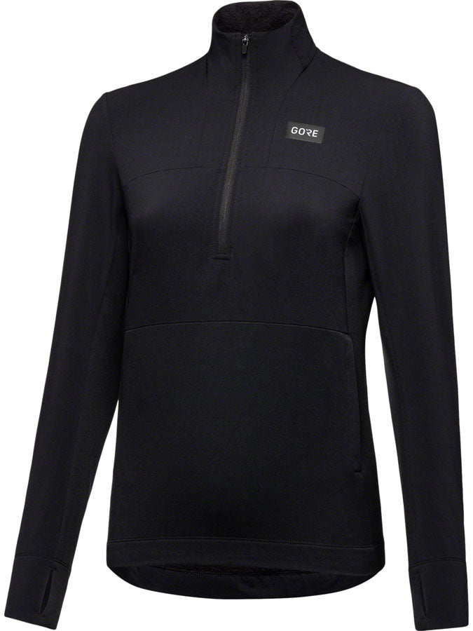 GORE Trail KPR Hybrid 1/2-Zip Jersey - Black Womens Medium