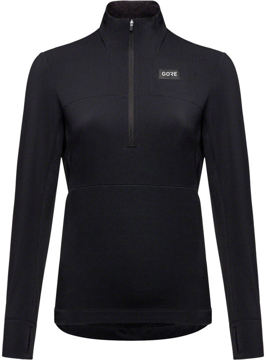 GORE Trail KPR Hybrid 1/2-Zip Jersey - Black Womens Large