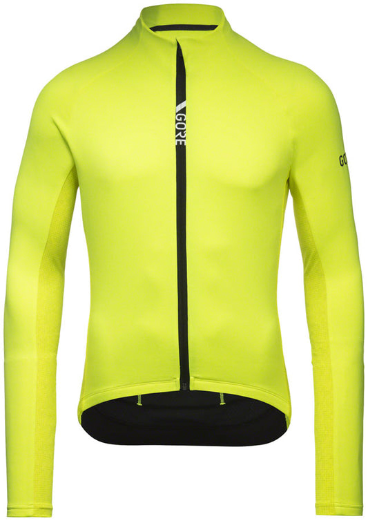 Gorewear C5 Thermo Jersey - Yellow/Utility Green Mens Large
