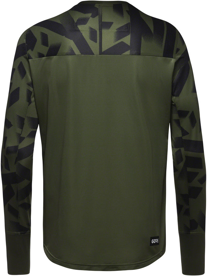 Gorewear Trail KPR Daily Long Sleeve Jersey - Utility Green/BLK Mens Large