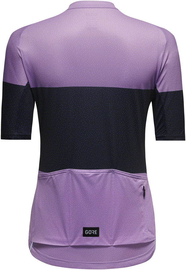 Gorewear Spirit Stripes Jersey - Purple/Orbit Blue Womens Small 4/6