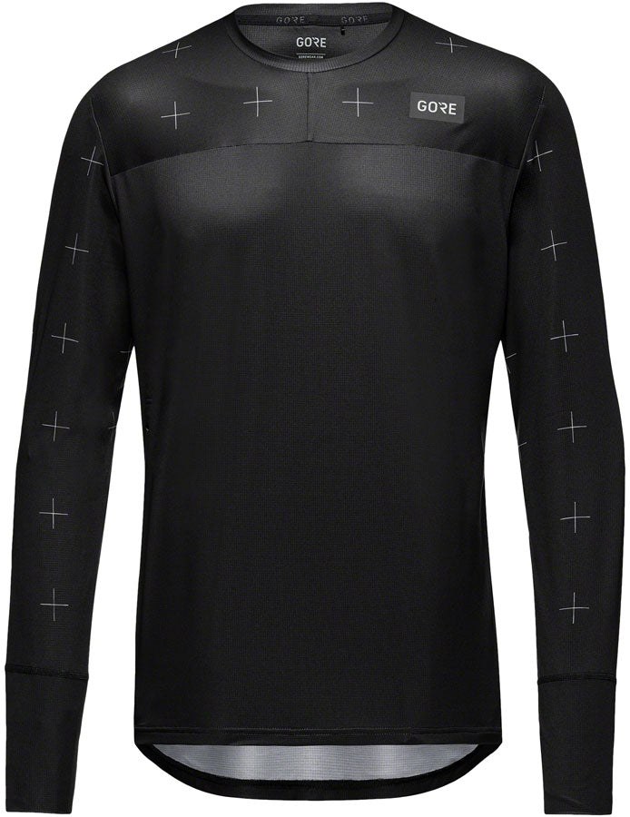 Gorewear Trail KPR Daily Jersey - Long Sleeve Black Mens Large