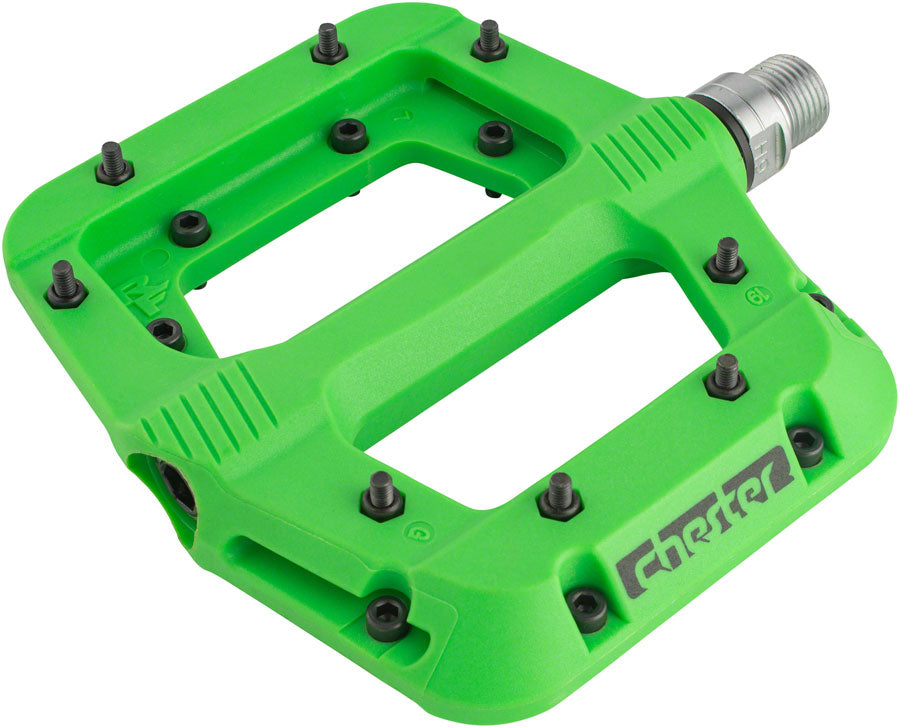 RaceFace Chester Pedals - Platform Composite 9/16" Large Green