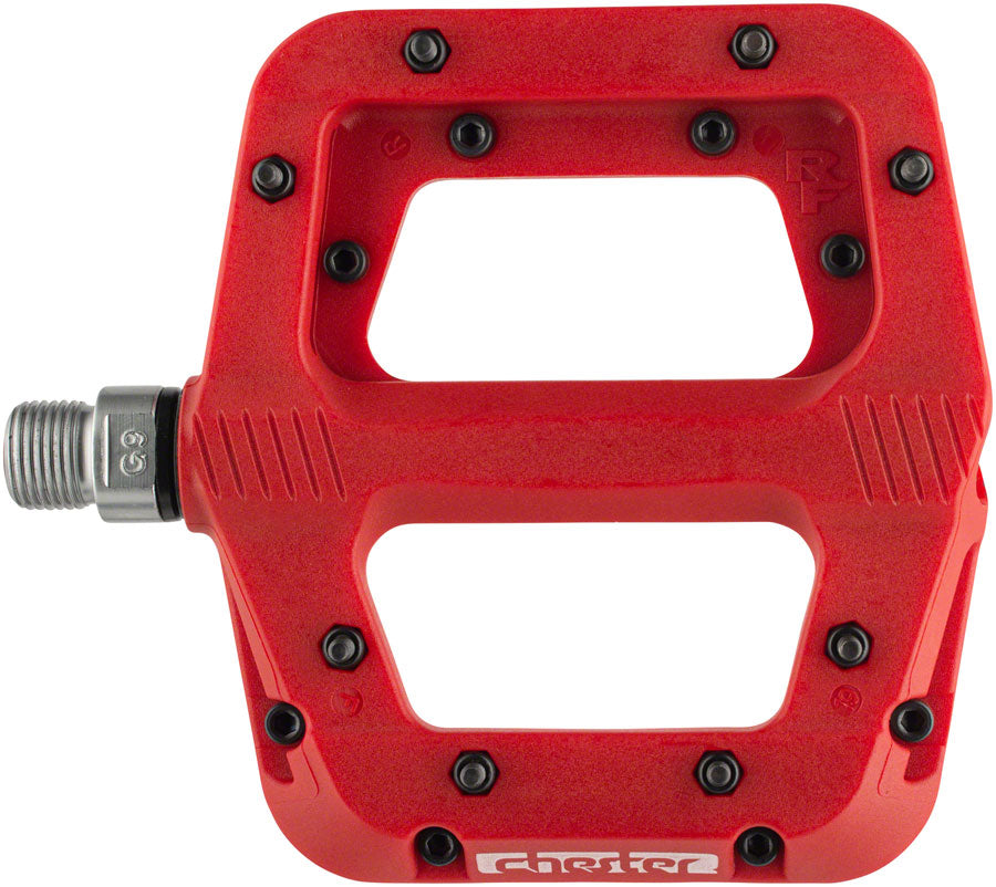 RaceFace Chester Pedals - Platform Composite 9/16" Large Red
