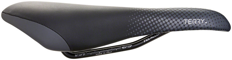 Terry Falcon X Saddle - Chromoly Black Gray Womens