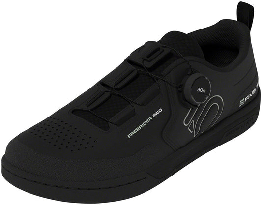 Five Ten Freerider Pro BOA Flat Shoes - Womens  Core BLK/Linen Green/FTWR White 7