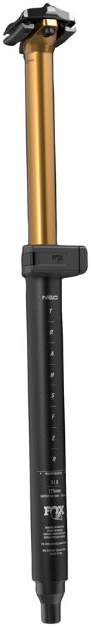 FOX Transfer Factory Neo Wireless Dropper Seatpost - 31.6 mm 150 mm Internal Routing Kashima Coat