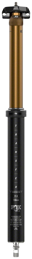 FOX Transfer Factory Dropper Seatpost - 31.6 mm 210 mm Internal Routing Kashima Coat