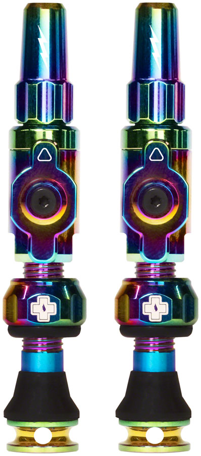 Muc-Off Big Bore Lite Tubeless Valve Stems - Small 30mm Iridescent