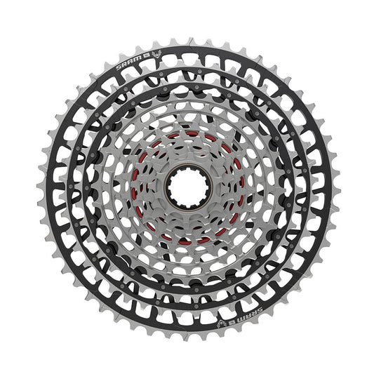 SRAM XX SL Eagle T-Type XS-1299 Cassette - 12-Speed 10-52t For XD Driver Silver/BLK