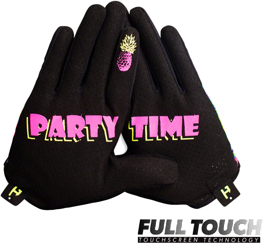 Handup Vented Gloves - Pineapples Carribbean Full Finger Large