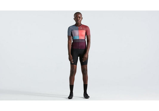 Specialized sl+ logo stripe jersey ss wmn vivid coral xs