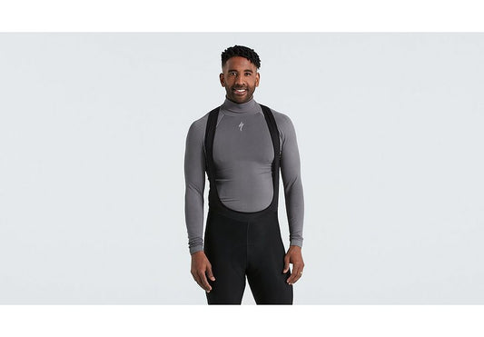 Specialized seamless roll neck baselayer ls men grey s/m