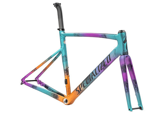 Specialized allez sprint frmset gloss ink technique/lagoon blue, purple orchid, orange tint/midnight shadow 56