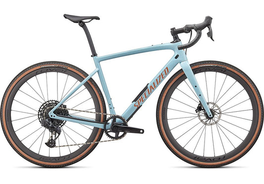 2024 Specialized diverge expert carbon bike gloss arctic blue/sand speckle/terra cotta 56