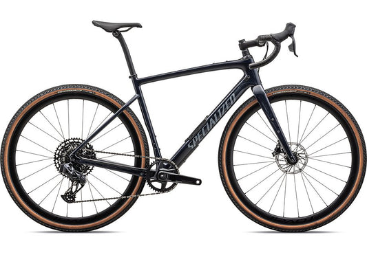 2024 Specialized diverge expert carbon bike gloss dark navy granite over carbon / pearl 49