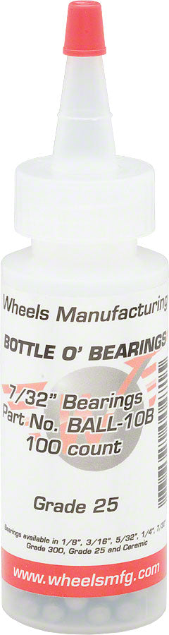Wheels Manufacturing Grade 25 7/32" Loose Ball Bearing: Bottle of 100