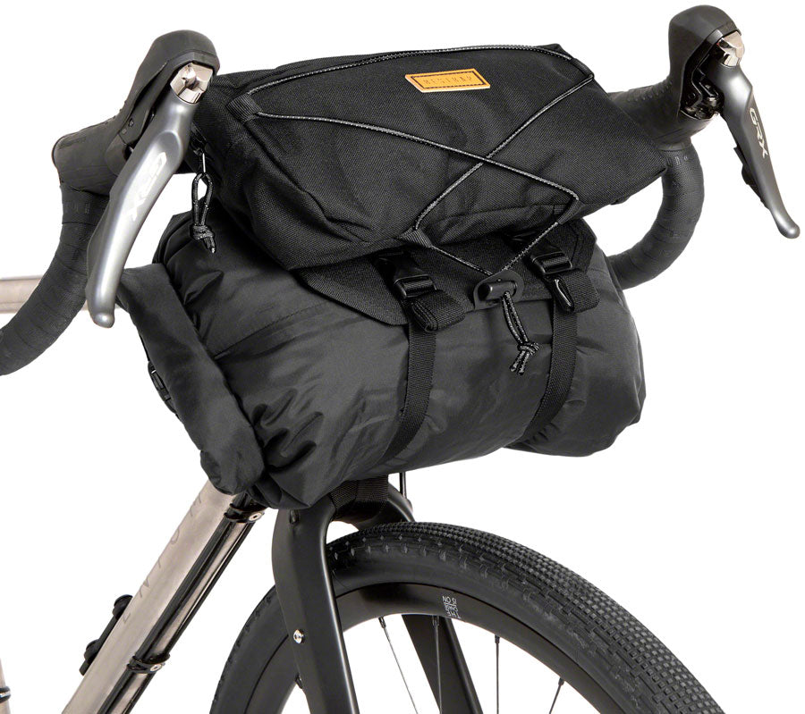 Restrap Bar Bag Handlebar Bag - Large Black/Black