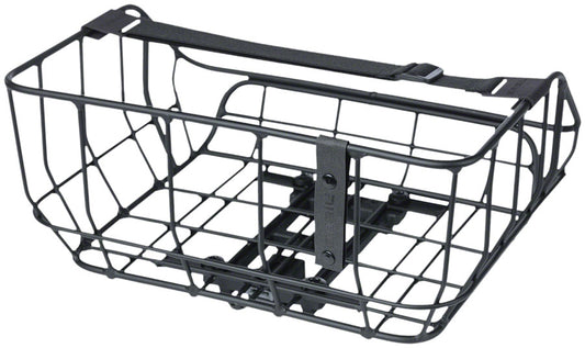 Basil Portland Rear Basket - MIK Mount Aluminum Black