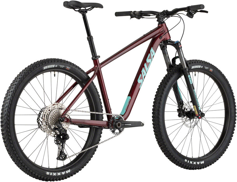Salsa Rangefinder Deore 12 27.5+ Bike - 27.5" Aluminum Dark Red X-Small