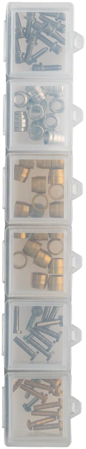 Jagwire Hydraulic Hose Fittings Mini Kombibox – Ersatzteil-Set Für Bremsen & Schaltung, Schwarz, Unisex