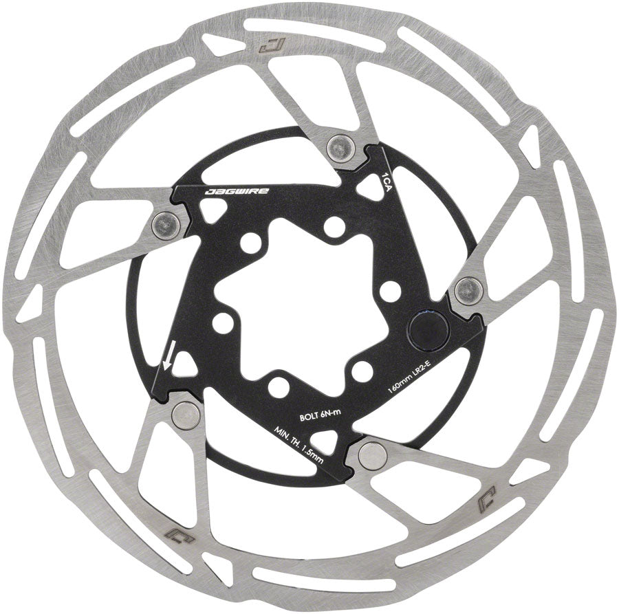 Jagwire Pro LR2E Ebike Disc Brake Rotor 160mm 6Bolt Silver