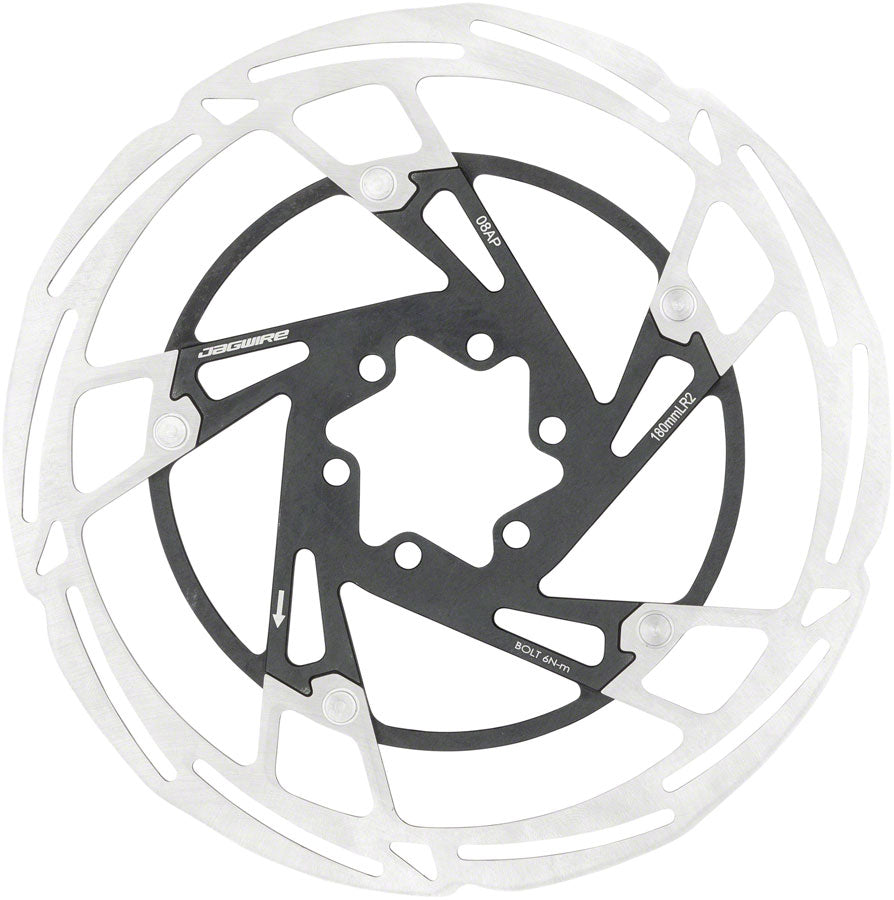 Jagwire Pro LR2 Disc Brake Rotor - 140mm 6-Bolt Silver/Black