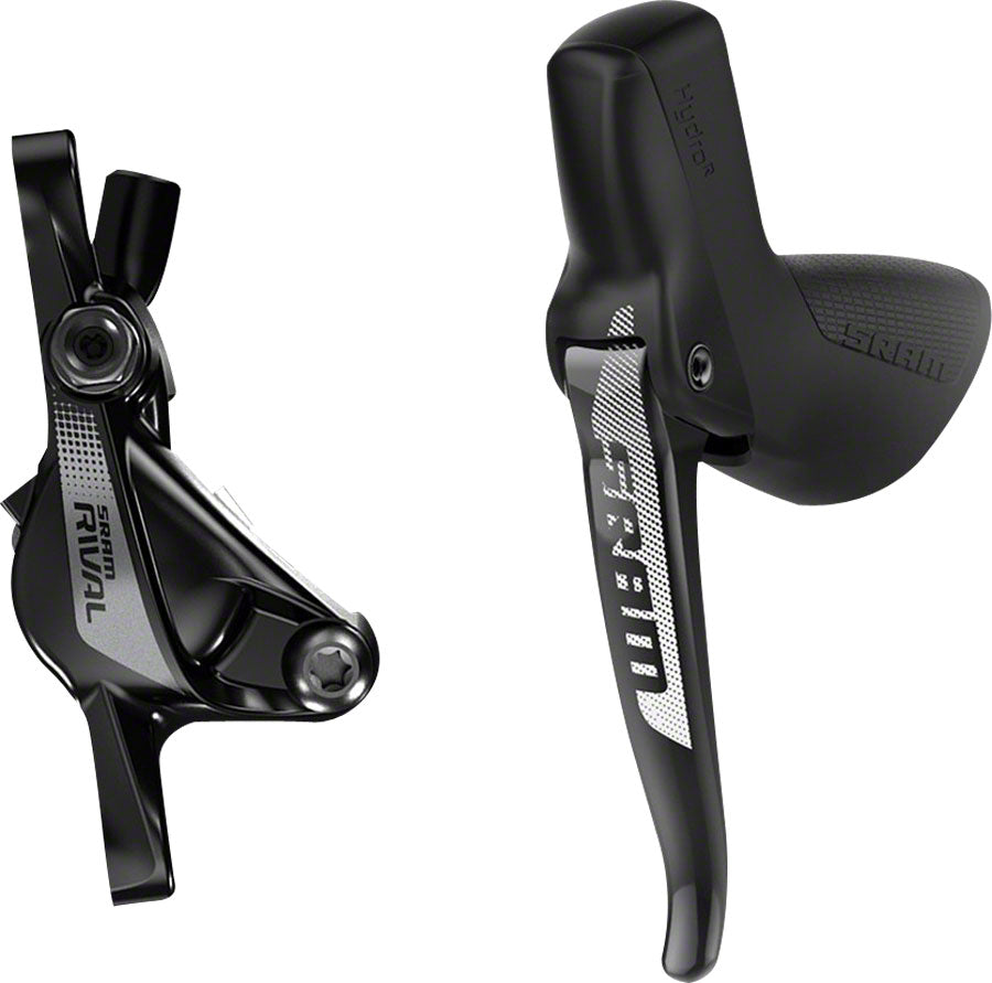 SRAM Rival 1 Disc Brake and Lever - Left/Front Hydraulic Post Mount Black A1