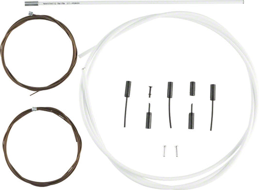 Shimano Dura-Ace R9100 SP41 Polymer-Coated Derailleur Cable Set White